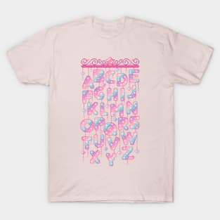 Alphabet Mobile Pixel Art T-Shirt